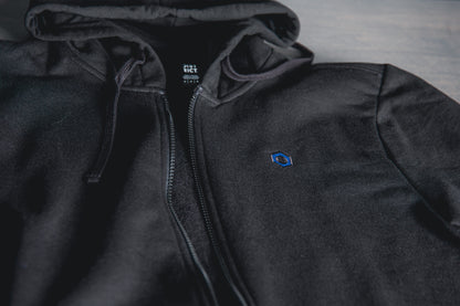Minimalistic Hex Zip-Up Hoodie