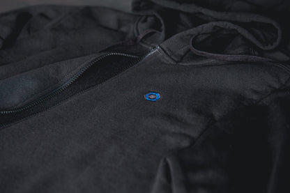 Minimalistic Hex Zip-Up Hoodie