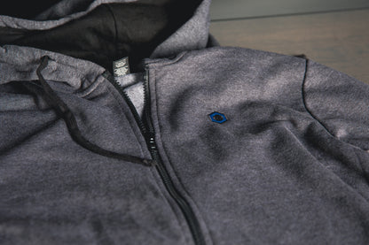 Minimalistic Hex Zip-Up Hoodie