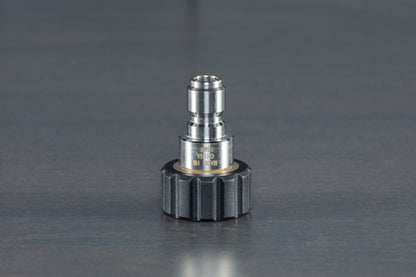 Stainless Steel M22 Female (15mm) to 3/8" QD Plug
