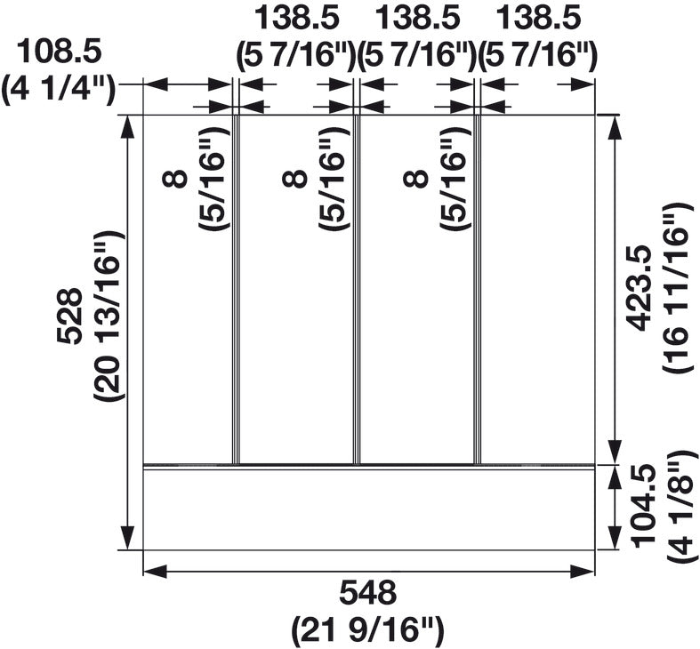Hafele Fineline Multipurpose Insert
