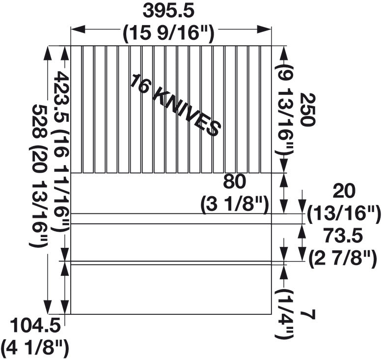 Hafele Fineline Knife Holder Insert