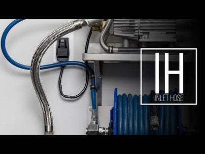 Stainless Bucket Filler or Inlet Hose (3/4" NPT Male to Male)