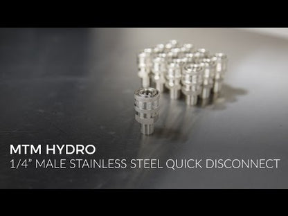 Stainless Steel 1/4" Male QD Coupler