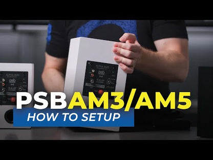 PSB Alpha AM3/AM5 Powered Bookshelf Speakers